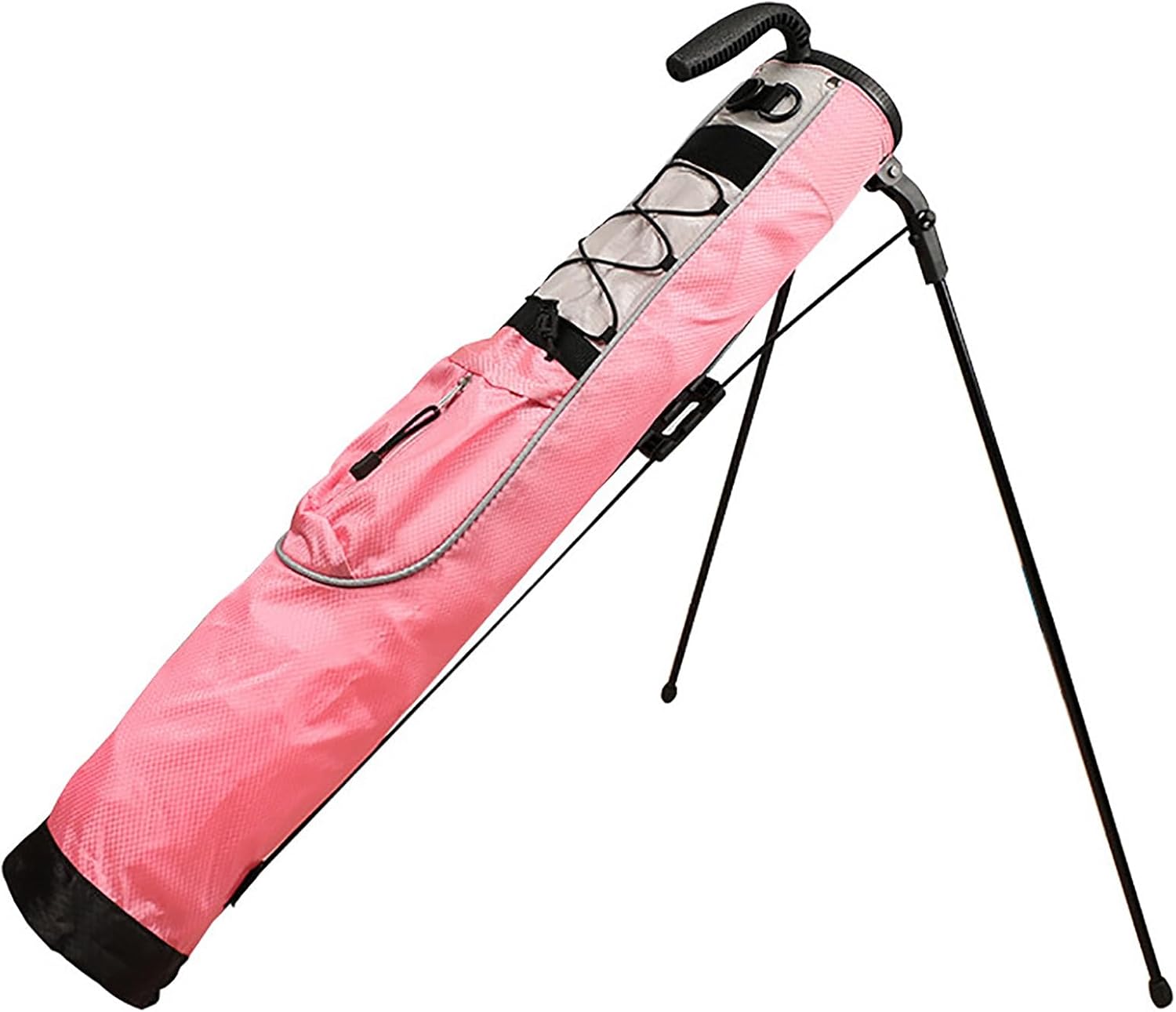 Golf Bag with Stand, Golf Club Bag Can Hold 5-6 Golf Club, Adjustable Strap, Lightweight Golf Cart Bag for Men, Women, Junior