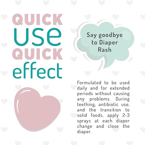 Miniatura 4 de Aerosol para erupción del pañal para bebé, contenido orgánico, óxido de zinc, hipoalergénico, vegano, manteca de karité, calma, protección contra la