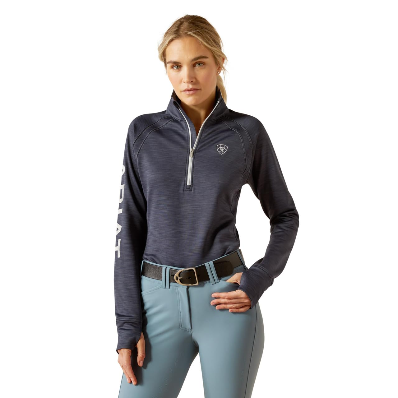 ARIATWomens Tek Team 1/2 Zip Sweatshirt - Navy Heather