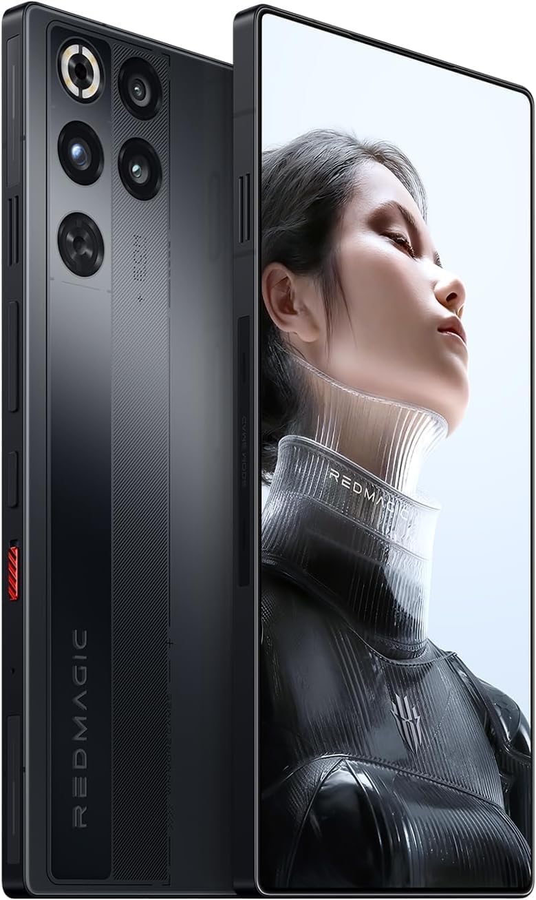 REDMAGIC 11 Pro Gaming Phone, 144Hz 5G Android Smartphone, 12GB RAM + 256GB ROM, Snapdragon 8 Elite Gen 5, 6.85 Inch 1.5K Full Screen Cell Phone, 50MP Camera, 80W Charger, Black