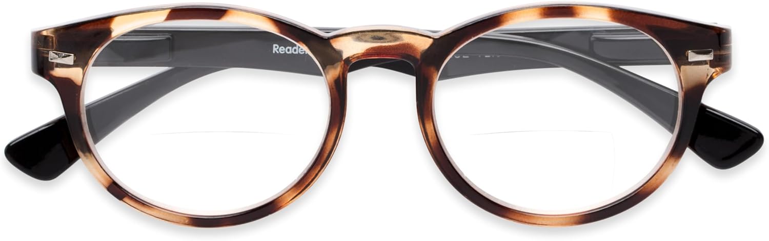 Readers.com Reading Glasses: The Ivy League Bifocal round Style for Men and Women