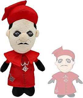 FoRSooK 9.45'' Cardinal Copia Plush Doll, Ghost Cardinal Copia Plushie Toy, Horror Frontman Pillows Collectables Gift for Boys Girls Fans