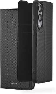 Hama Handyhülle für Samsung Galaxy S25 Edge (Handytasche, Etui mit Kartenfach, Standfunktion, zum Aufstellen, extra Schutz von Display und Kamera, Magnet, Klapphülle, weich) schwarz