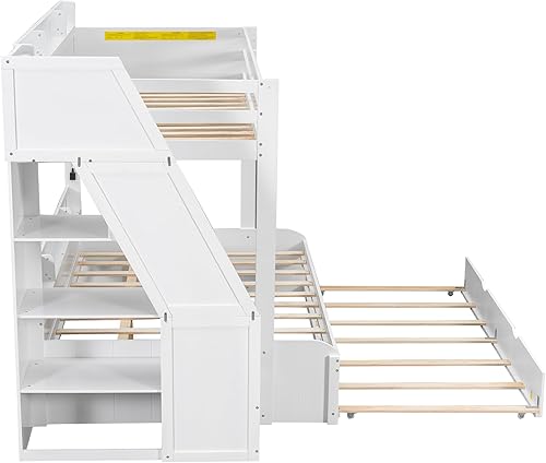 Miniatura 167 de Versatility - Litera individual sobre individual con escritorio y armario integrados, cama alta de madera maciza y plataforma independiente con