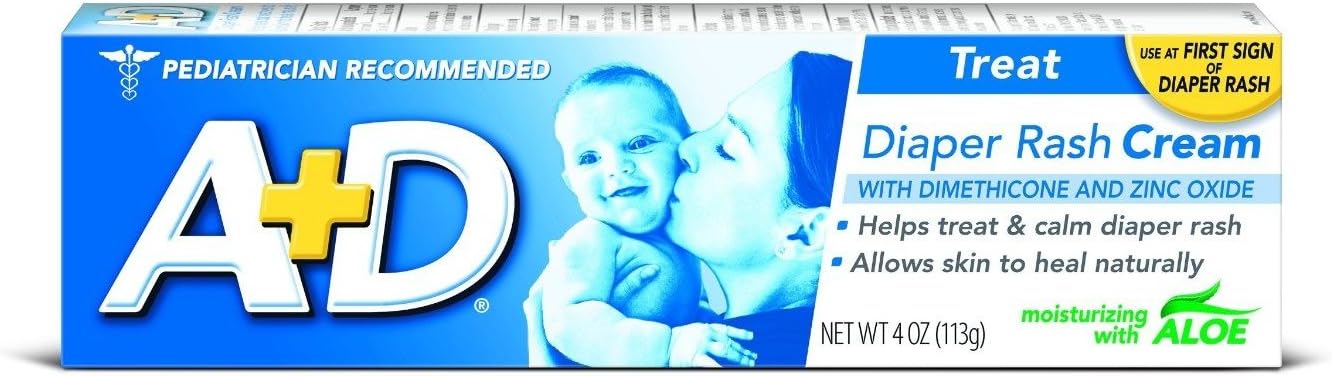 A+DZinc Oxide Cream, 4 Ounce (Packaging May Vary) (Pack of 12)