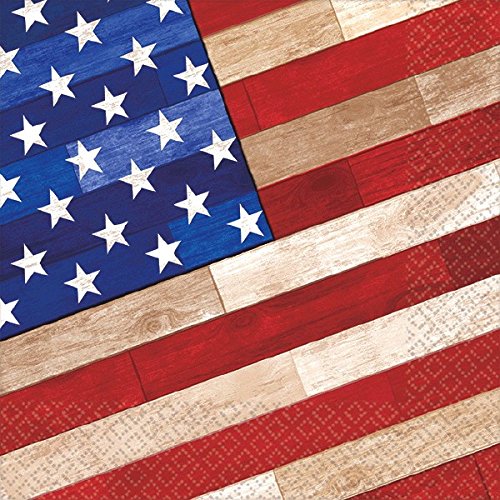 Serviette Fourth of July amscan multicolore pour barbecue estival et pique-nique USA