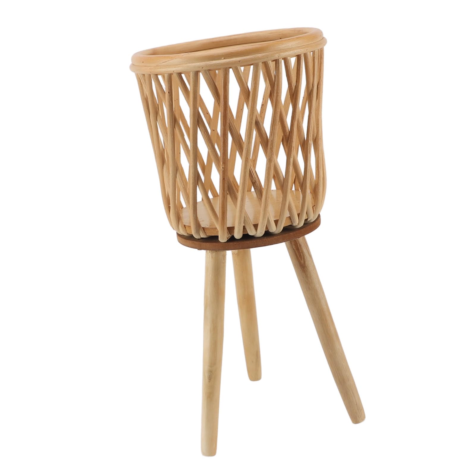 Kosz Stojak na Rośliny Stojak na Doniczki z Litego Drewna 48 Cm Wysokość 23 X 24 Cm Kosz Nordic Podłogowy Uchwyt donicę do Salonu Biuro Patio Balkon Ekspozycja Roślin Doniczkowych