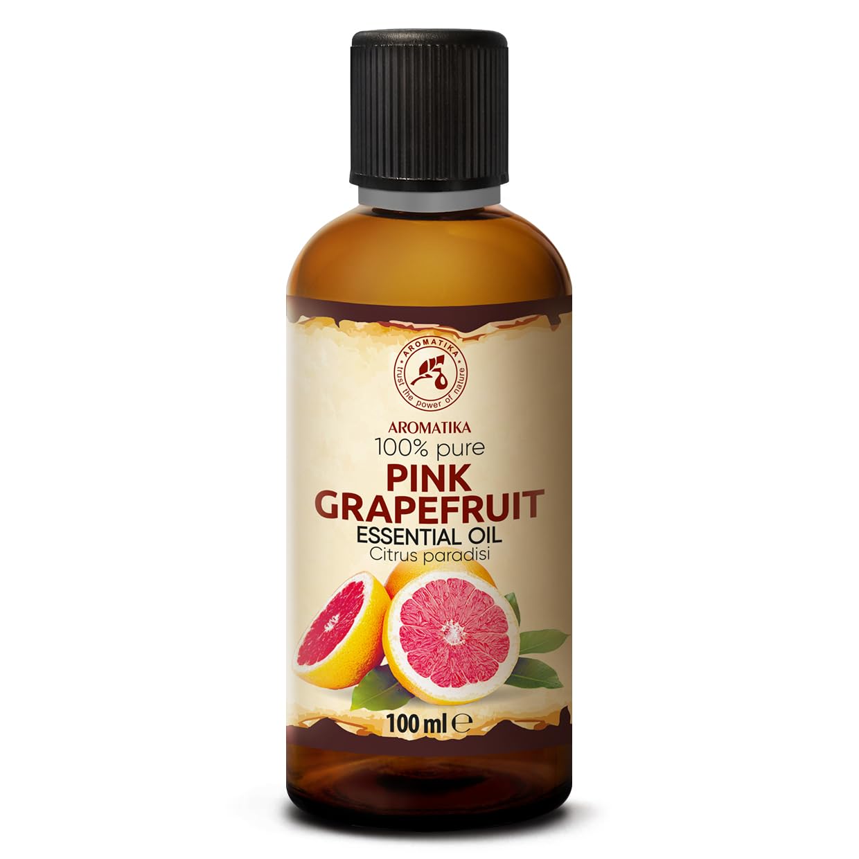 Olio Essenziale di Pompelmo Rosa 100 ml - per Diffusore e Aromaterapia | Per diffusori e lampade aroma; saponi e candele; profumo per la casa; aroma di agrumi; fragranza fresca; profumo d’ambiente
