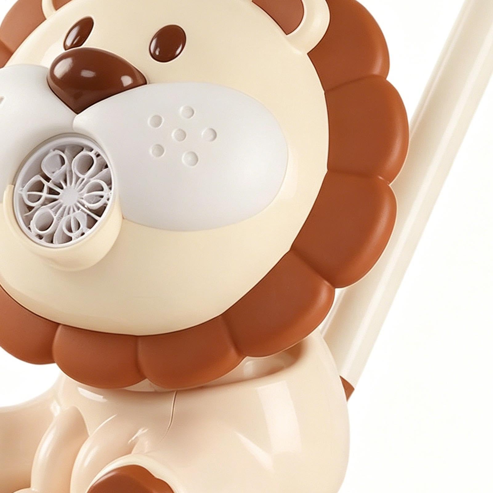 Bolle di sapone tosaerba a forma di leone, divertente giocattolo automatico in schiuma | Macchina per bolle di sapone ricaricabile per bambini, per doccia, bagno, festa di compleanno, giardino