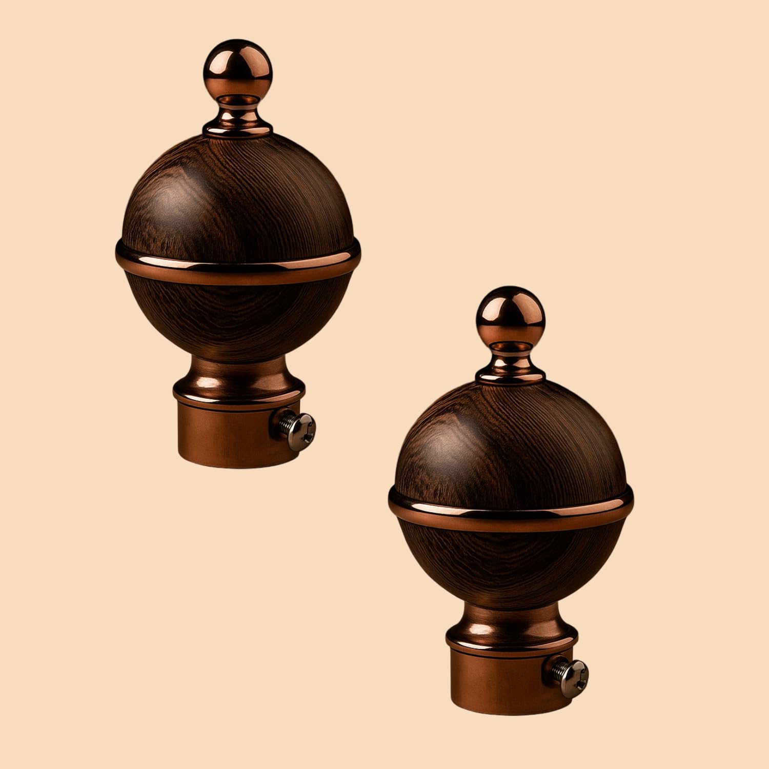 Elite Premium Wooden Curtain End Cap – Elegant Decorative Rod Finial for Window Drapes, Smooth Finish, Durable and Stylish, Perfect for Home & Office Décor (Big Square) — Amazon image 16