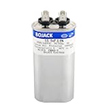 BOJACK 12.5 uF ±6% 12.5 MFD 370V/440V CBB65 Oval Run Start Capacitor for AC Motor Run or Fan Start and Cool or Heat Pump Air Conditione