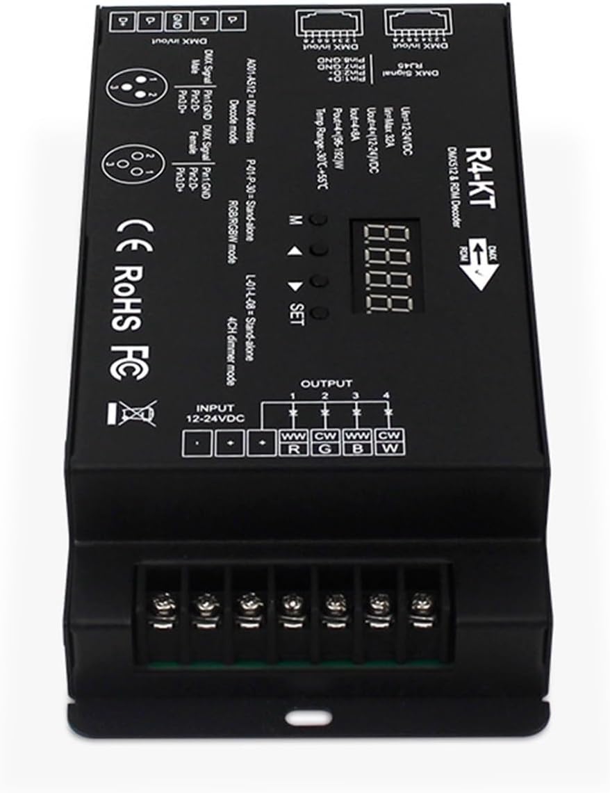 4-channel DMX512 decoder RDM function DMX512 controller RGBW stage light engineering DMX sub-controller LED dimmer