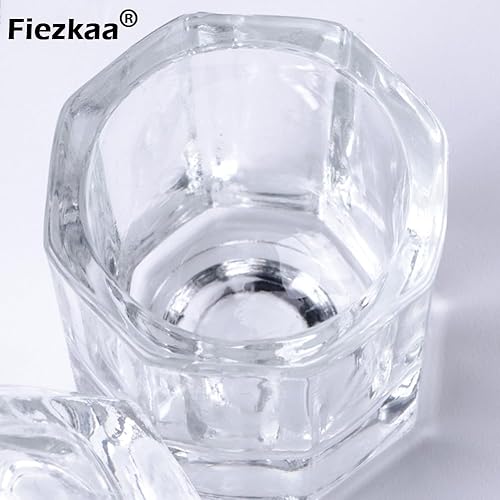 Miniatura 5 de 2 vasos de vidrio transparentes para acetona y líquido de uñas, plato pequeño humedecido para uñas acrílicas, monómero, polvo, removedor de esmalte,