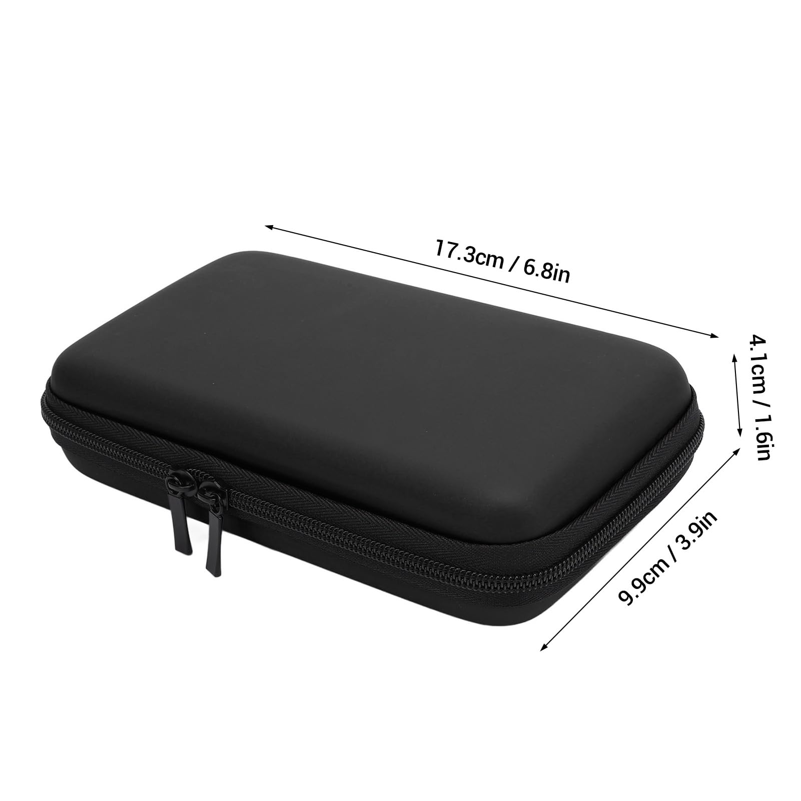 Plyisty Futerał do przenoszenia na 2DS XL, 2DS LL, nowy 3DS, 3DS i akcesoria, twardy futerał ochronny podróżny z 8 miejscami na gry i kieszenią wewnętrzną (czarny)