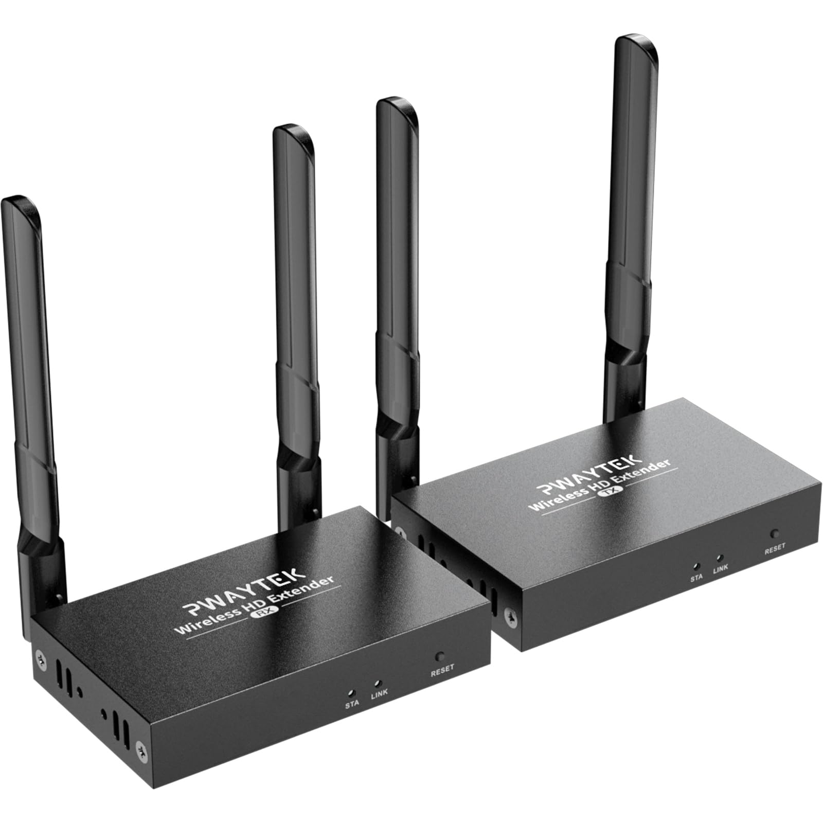 Wireless HDMI Transmitter and Receiver with Loop Out 1640FT/500M, 2.4/5G 1080P Wireless HDMI Extender, Support 1TX to 8RX for Streaming Video/Audio from Laptop,PC,Smart Phone to HDTV/Projector