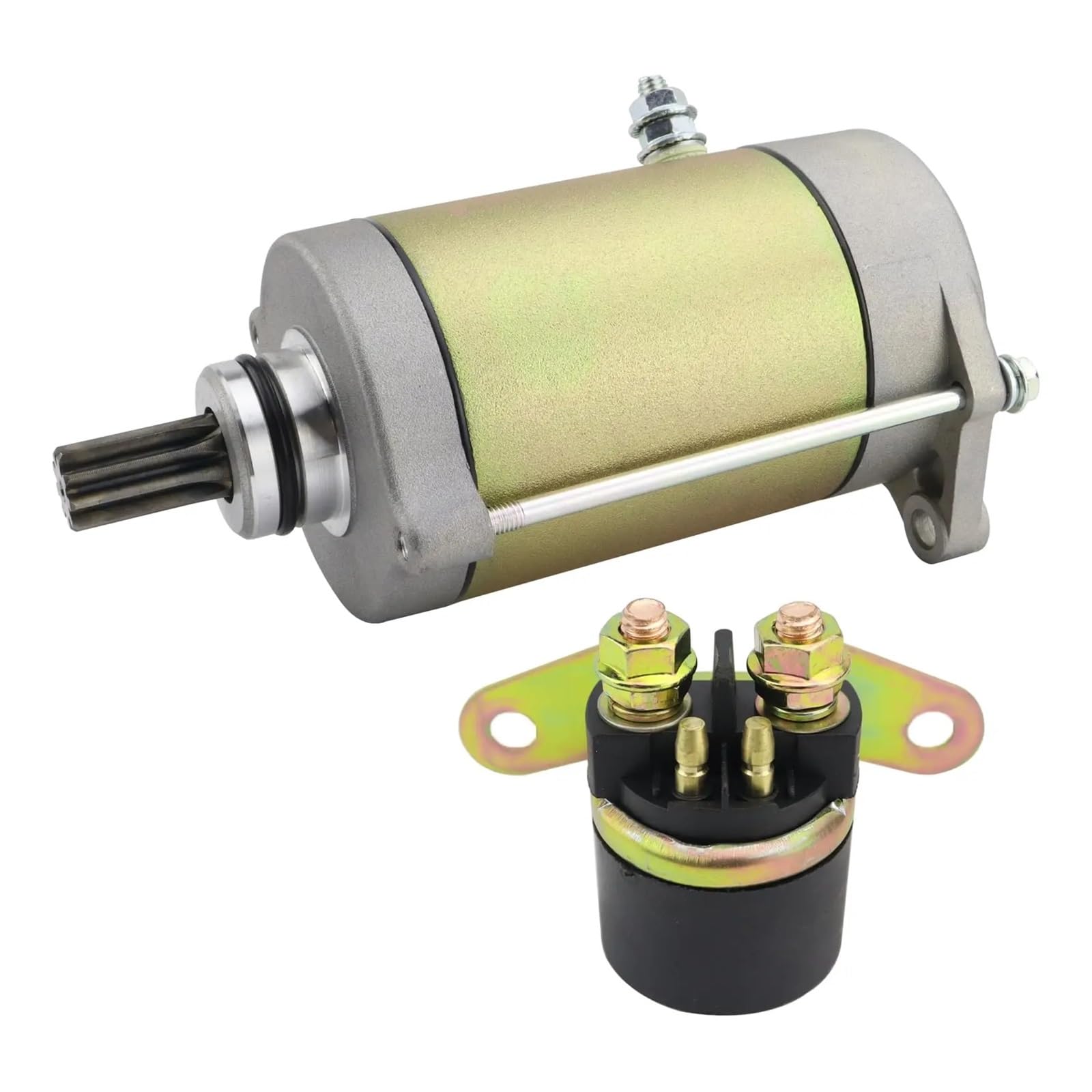 Amazon.com: TECER Starter Motor and Solenoid Relay Compatible with