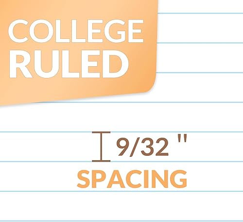 Miniatura 3 de SUNEE Cuadernos en espiral, paquete de 24, 1 materia, papel rayado universitario, 8 x 10-12 pulgadas, 70 hojas por cuaderno, cuadernos en espiral de
