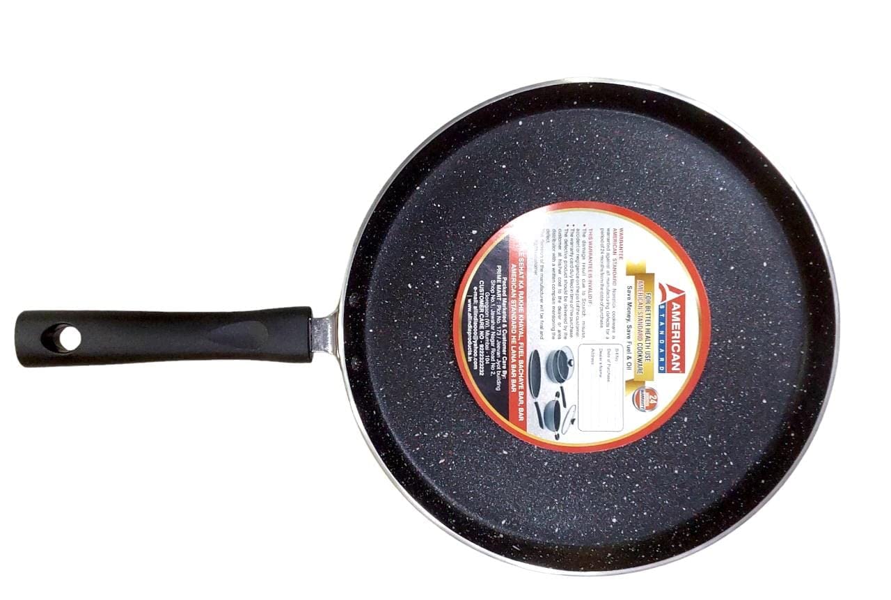 Buy American Standard Nonstick 5 Layer Coatings Aluminum Cookware Induction Dosa Tawa 26cm