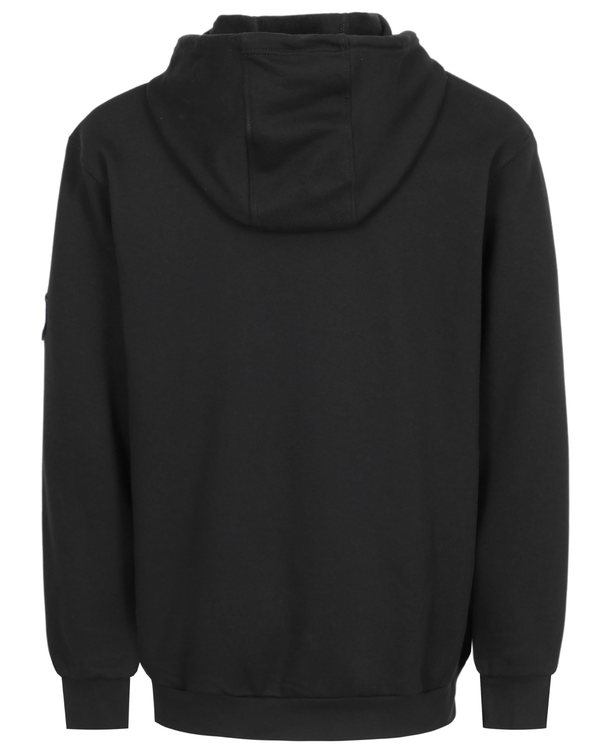 BOCOMAL FR Bluza z kapturem, 297 g, bawełniany polar, trudnopalna, czarna, XL