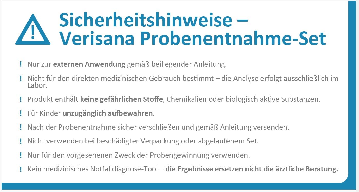 Test minerale – Magnesio & Zinco & Selenio – Carenza di minerali per 3 minerali importanti rapidamente e facilmente determinare – Verisana