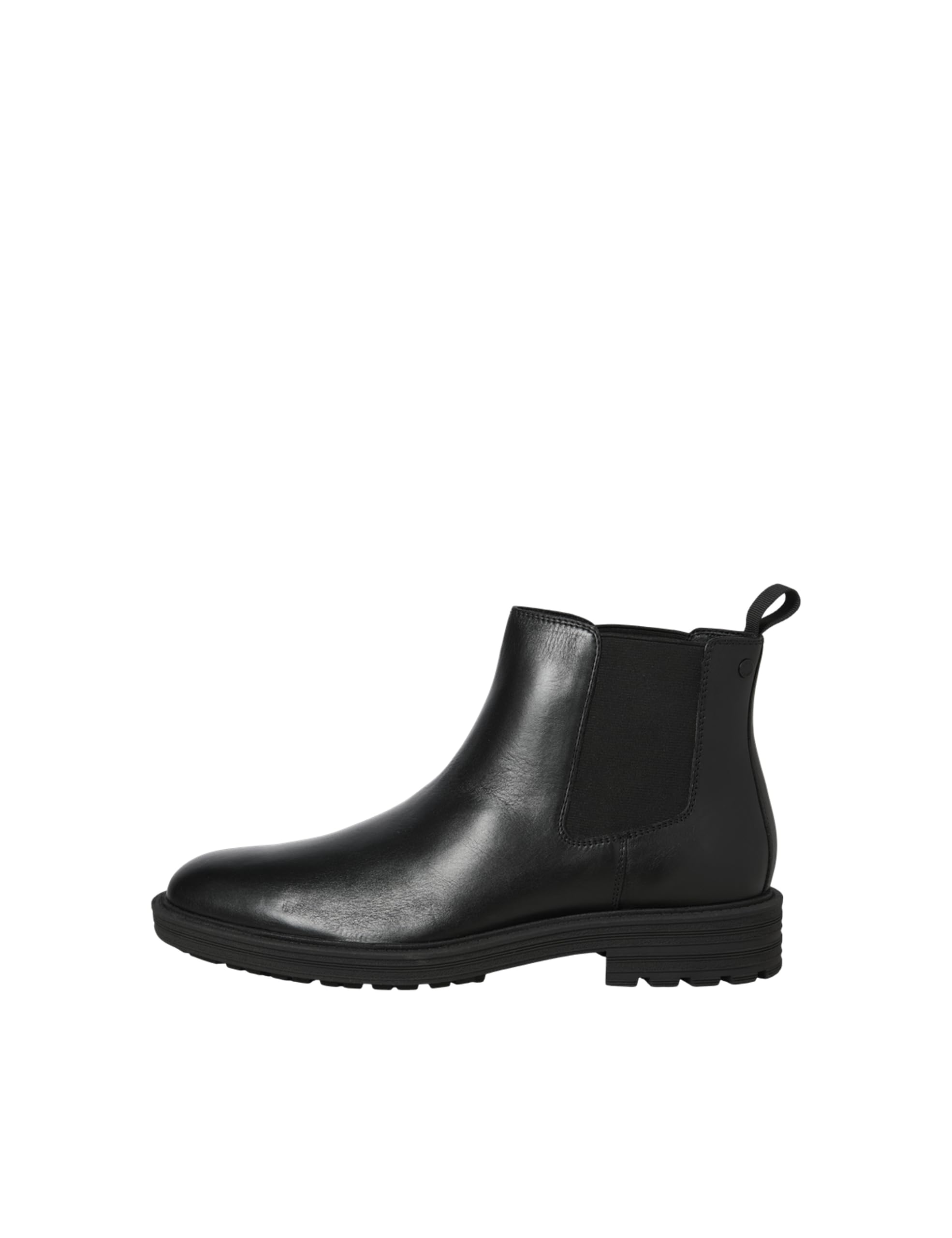 JACK & JONES Men's Jfwhoskins Leather Chelsea Sn, Anthracite, 41 EU, charcoal, 7 UK