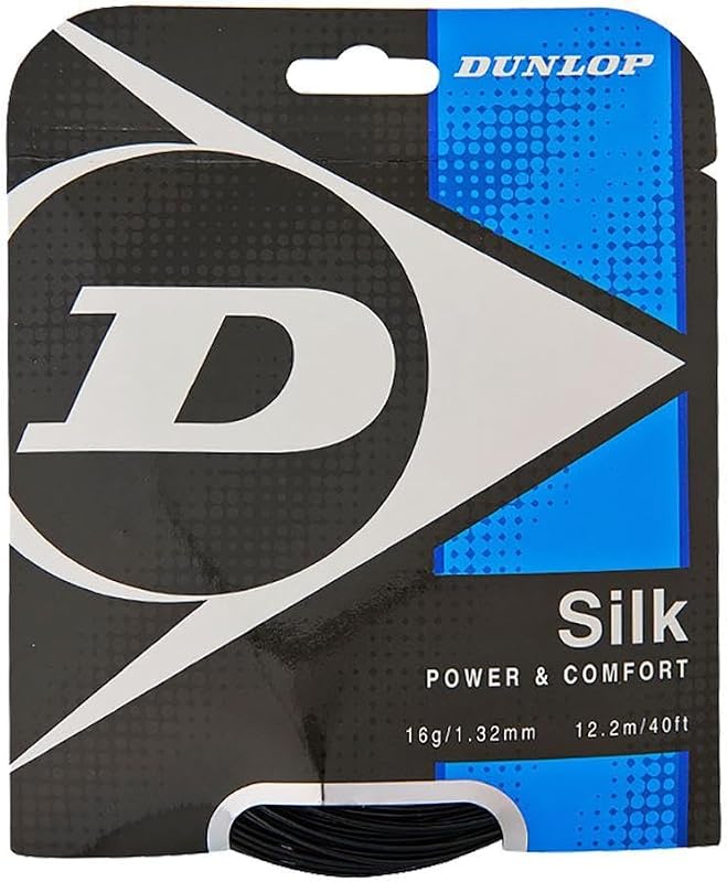 Juego de cordajes de tenis DUNLOP Silk (16-1,30 mm) (negro)