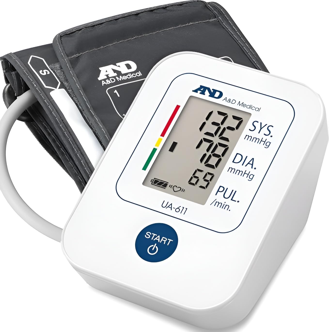 A&D Medical UA-611 Blood Pressure Monitor - GP Recommended as Tested for Accuracy with Clinical Validation - 5 Year Warranty