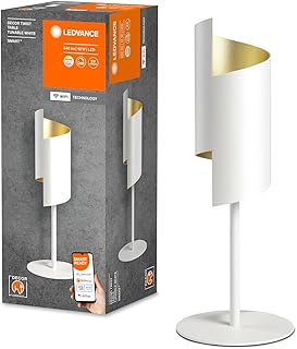 LEDVANCE SMART+ DECOR Twist WiFi Table Lamp, White, 12W, 840lm, Adjustable White Light 3000-6500K, DIM, Up and Down Light,…