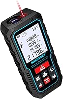 MiLESEEY D5 229ft Laser Distance Measure with Angle Sensor, 2mm Accuracy, Area/Volume/Pythagoras, Backlit LCD Digital Tape