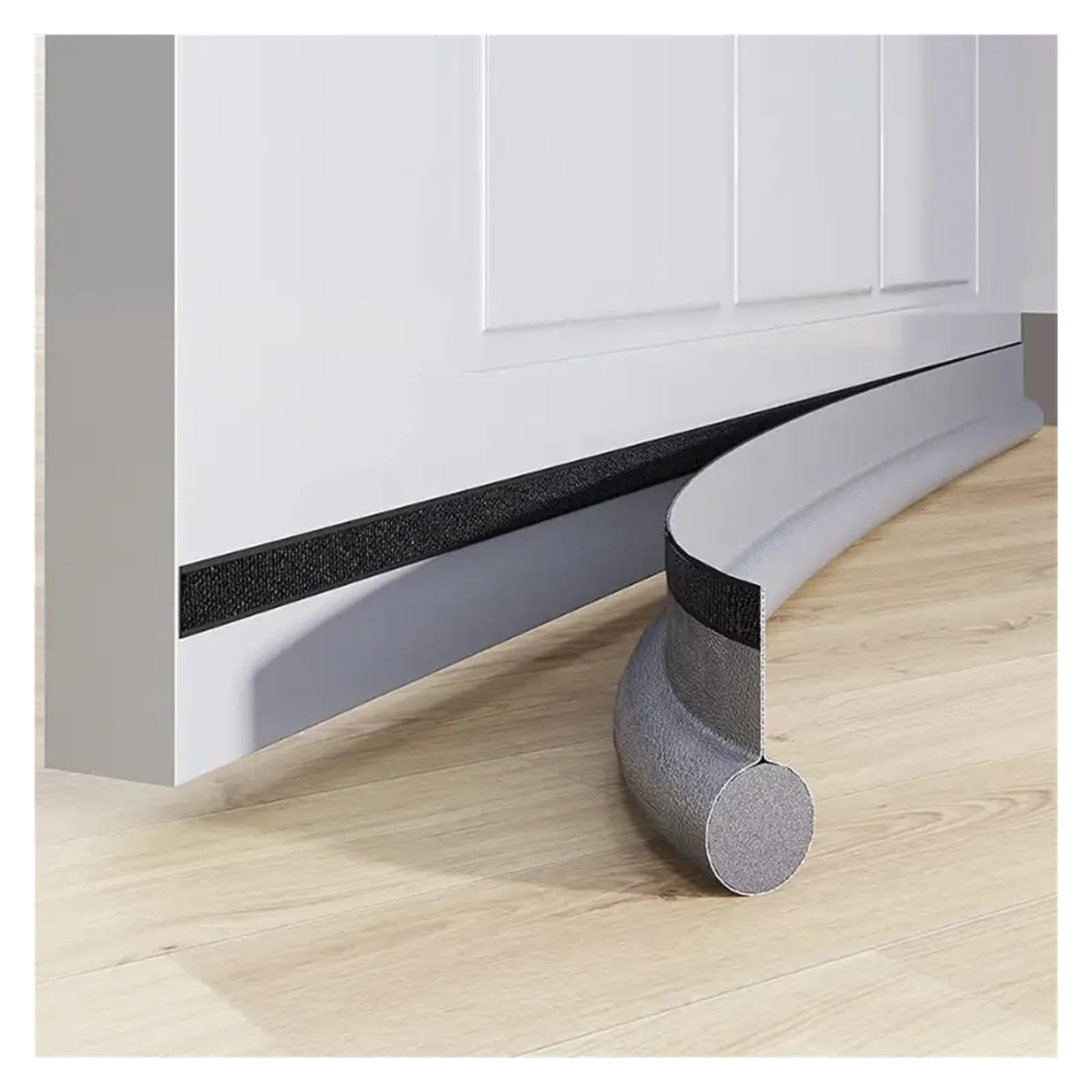 Draft Excluder For Doors Adjustable Door Bottom Seal Strip Weatherstrip Sealing Strip Sound Insulation Wind Strip Foam Tape Waterproof Gap Seal(DARK GRAY)