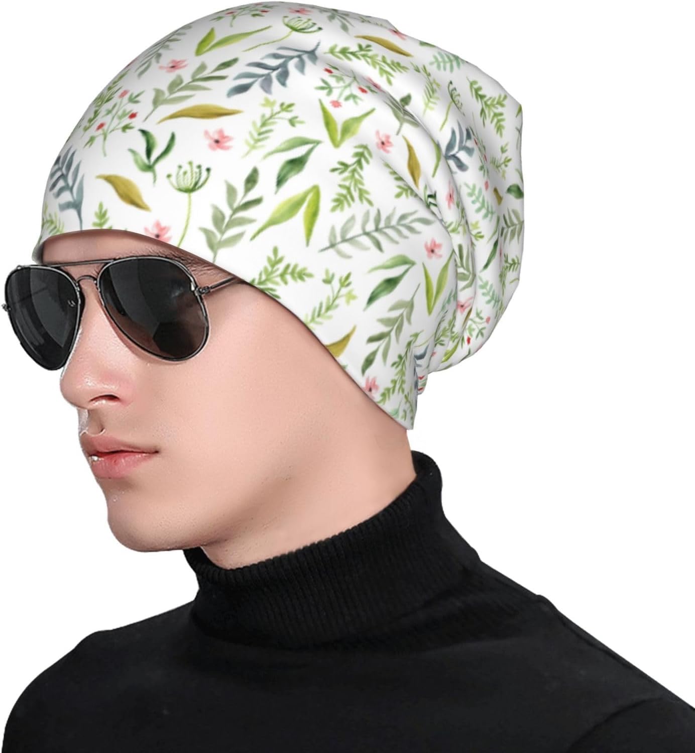 Program Code Slouchy Beanie Chemo Hat Cancer Headwear Nightcap Skull Cap for Women Men - Image 5