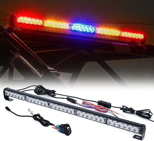 Xprite - Barra de luz LED estroboscópica de 30 pulgadas para UTV RZR, con función de luces de marcha, direccional, freno y reversa, barra de luz de