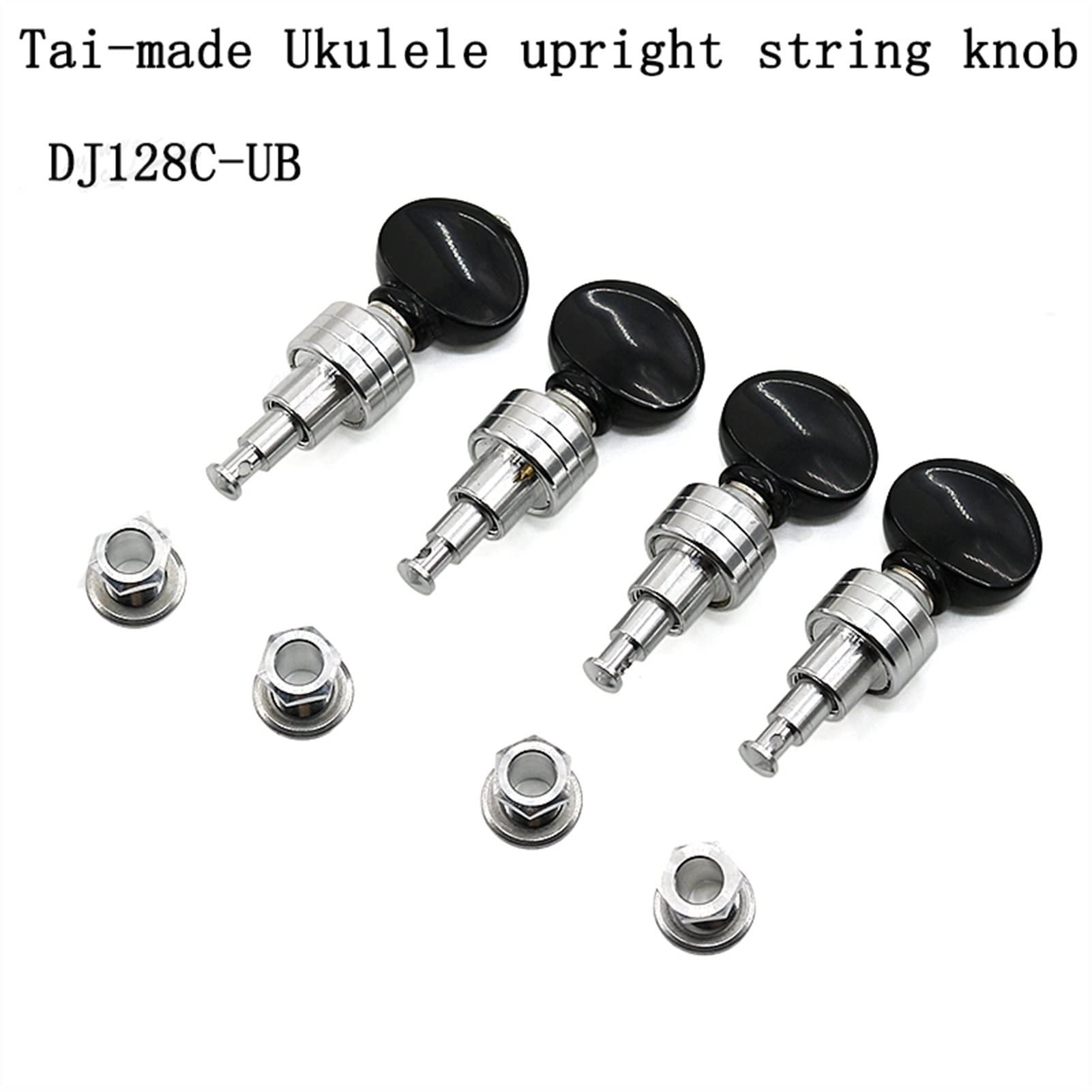Meccanico accordatore Ukulele Black And Silver Dright Quasi-Button Pulsante String Pulsante Ukulele Accessori Accessori Per Chiusura