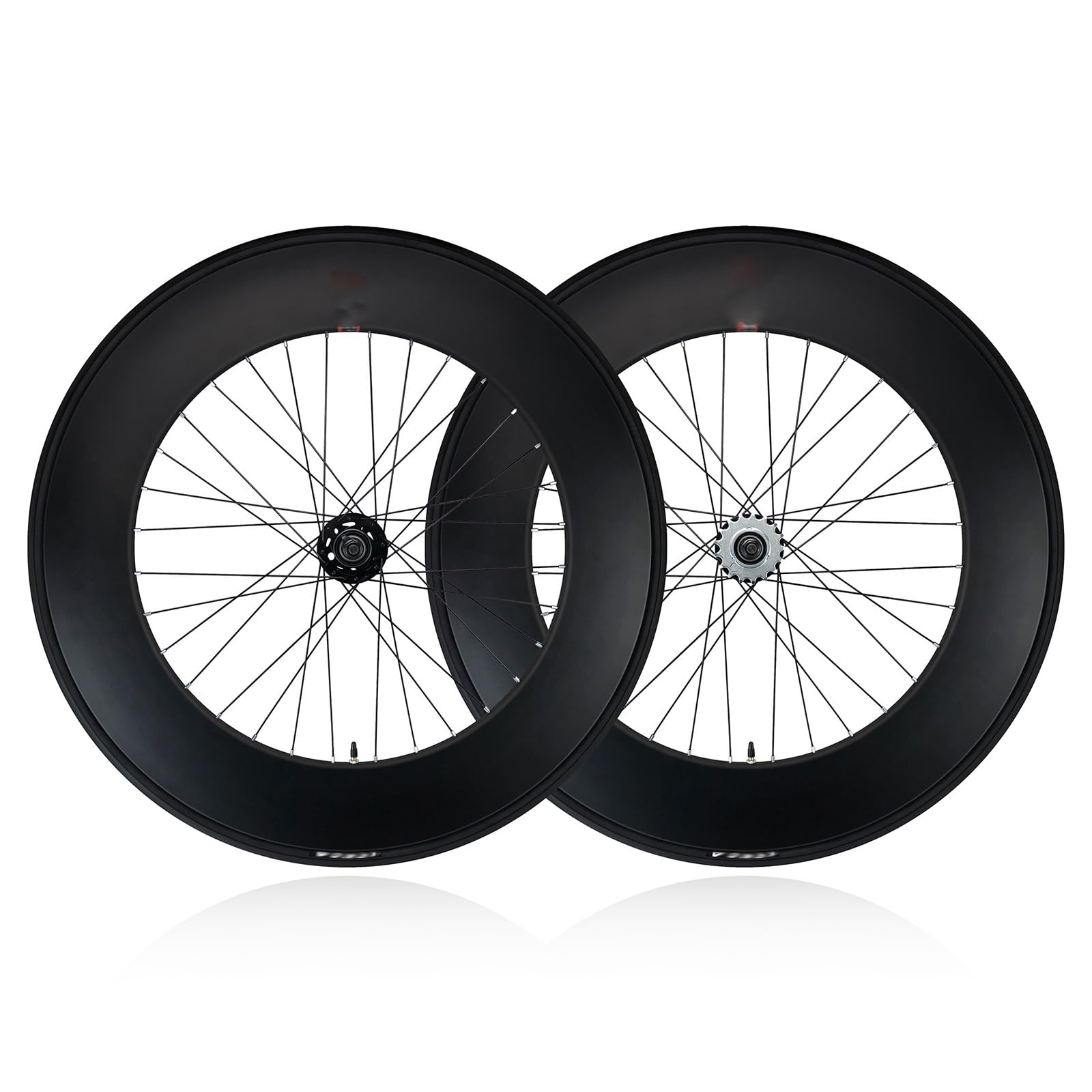 ZXGSXIOU 700C Fixed Gear Bike Front Rear Wheels Aluminum Alloy Signle Speed Wheelset Height 90mm Reverse Brake 100MM/120MM Hubs