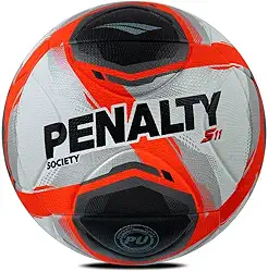 Bola Penalty S11 R2 XXV Society Branca Preta e Laranja
