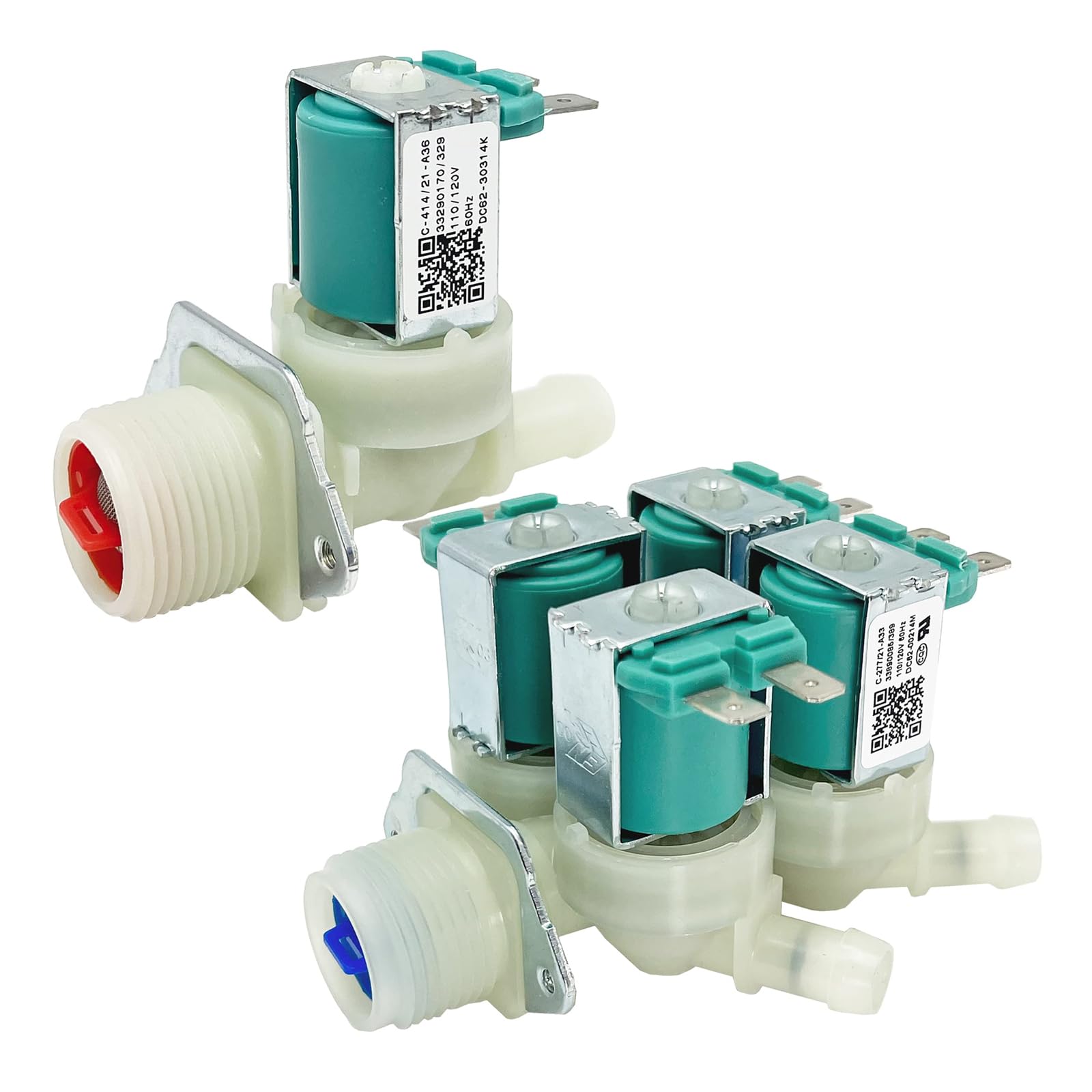 TFAOYS Washing Machine Replacement DC62-00214M DC62-30314K Water Inlet Adapter for AP4204535 EAP4209100 PD00002095 PS42 Washer Cold Hot Water Inlet Replacement