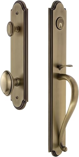 Miniatura 4 de Grandeur 843939 Juego de manijas de arco de hardware de una pieza con empuñadura en S y perilla Eden Prairie, tamaño de respaldo 2.375 pulgadas,