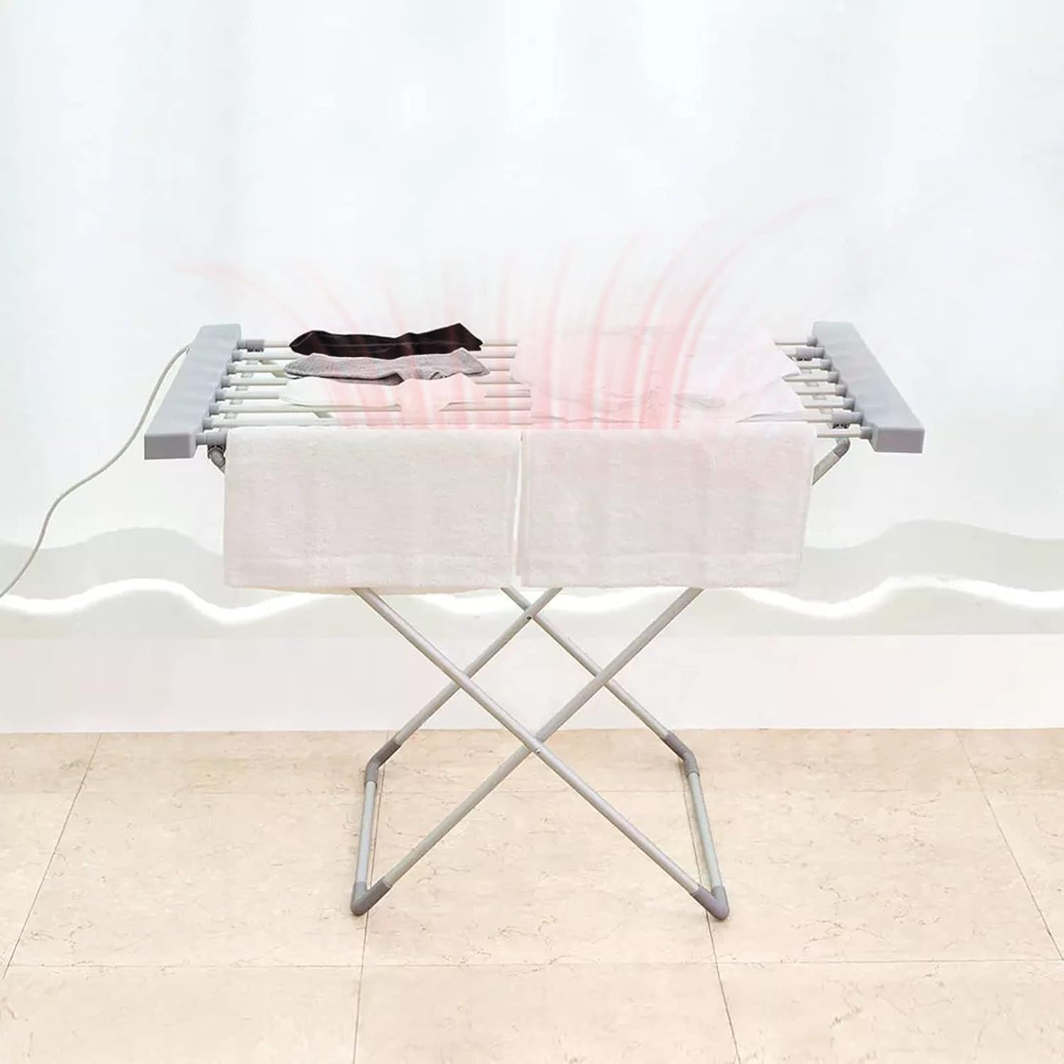 Electric Clothes Dryer,heated Clothes Airer,Winged Electric Heated