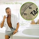 Beurer German Engineering GS 10 I Glass bathroom scale with Easy-to-read LCD display I Automatic switch-off I overload indicator I 180 kg capacity I Slim design only 19 mm gallery image