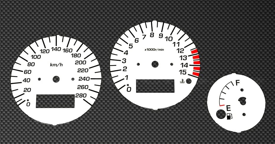 Jauges de compteur de vitesse Yamaha Fazer 600 blanc 2002 2003 moto