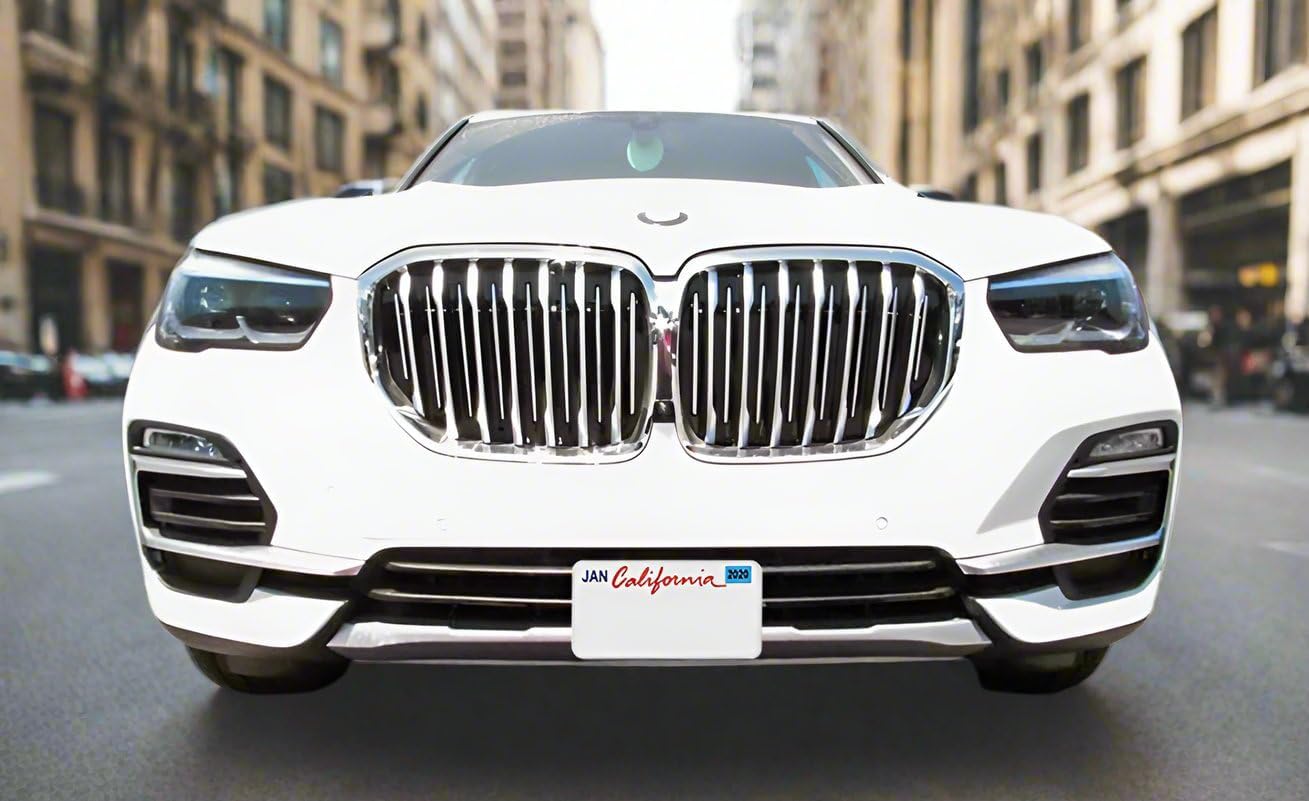 STO N SHO Front License Plate Bracket Compatible with 2019-2022 BMW X5 40i Non M Sport without adaptive cruise control