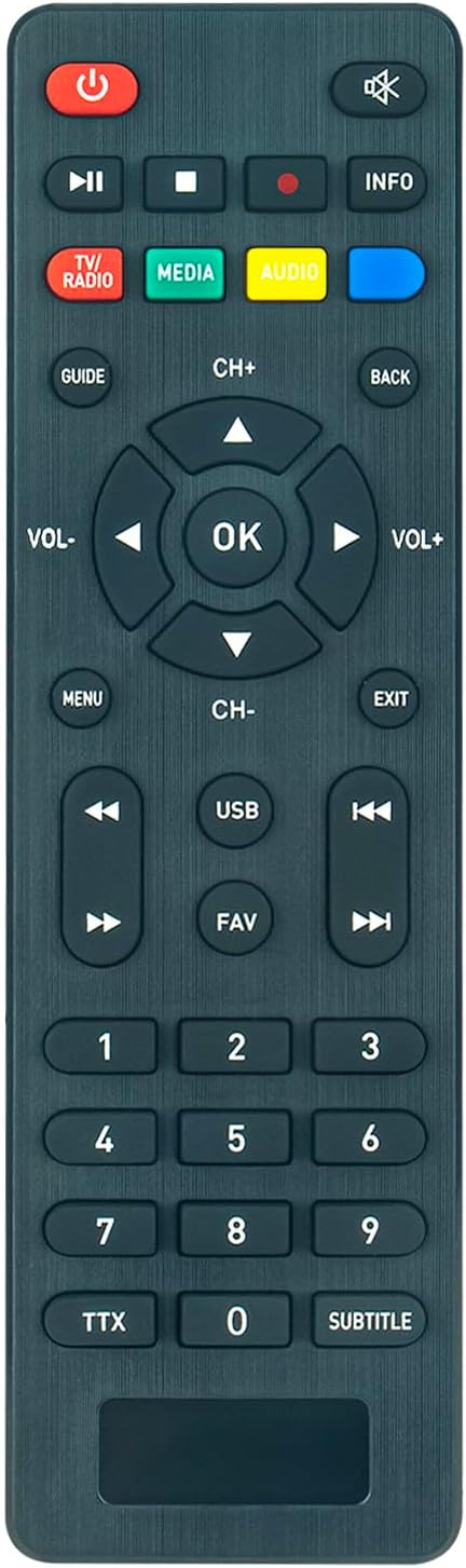 AULCMEET STB-9000-675 New Replacement Remote Control fit for Lasar Digital Set Top Box Full HD Media Player