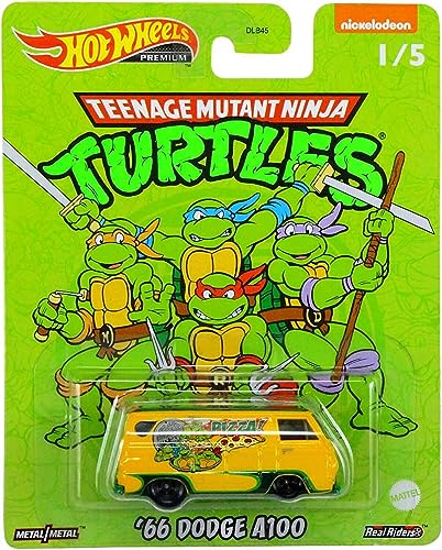 Hot Wheels 2022 Premium TMNT Set de 5 Vehículos 1:64 miniatura 2