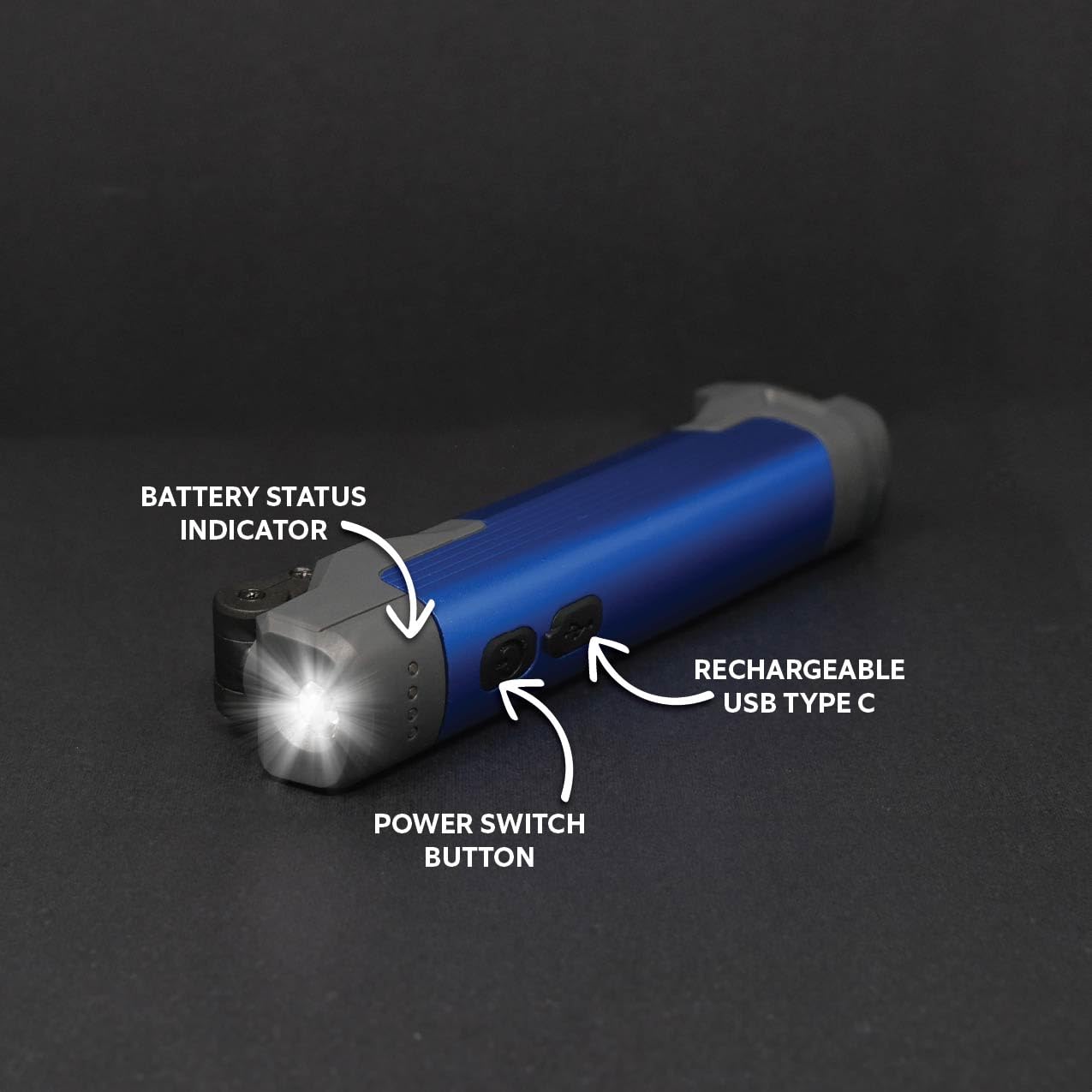 Rechargeable Folding Magnetic LED 400 Lumen Work Light - Image 4