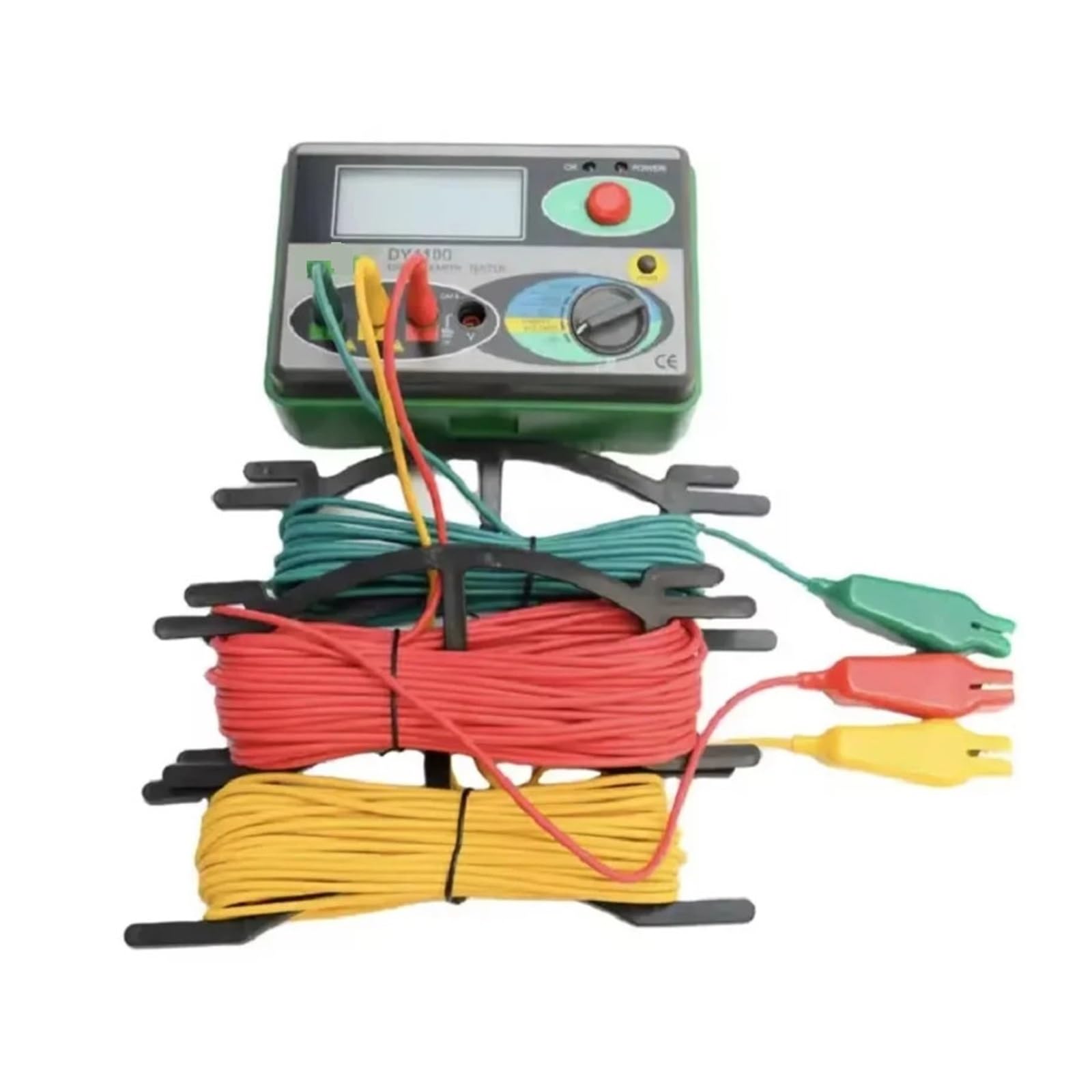 Probador de resistencia, Medidores De Resistencia, DY4100 Medidor Tierra Digital Meg-ohmímetro 0-2000 Ohm Instrumentos Inspección Probador Electricista,Ohmímetro