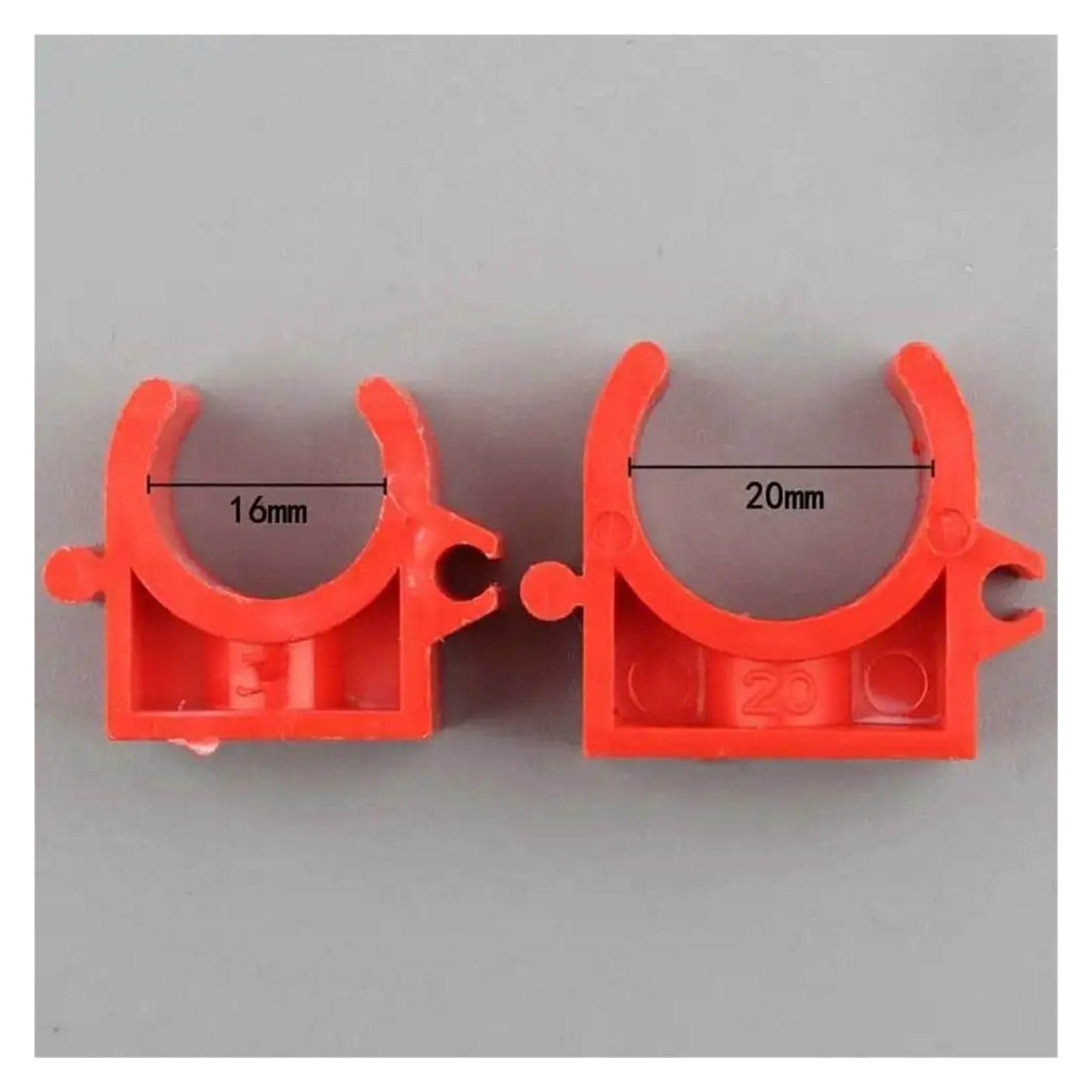 zaciski do rur, Opaski zaciskowe do rur wodnych typu U, 100 szt., 16 mm/20 mm, wielokolorowe(Wit,20mm)