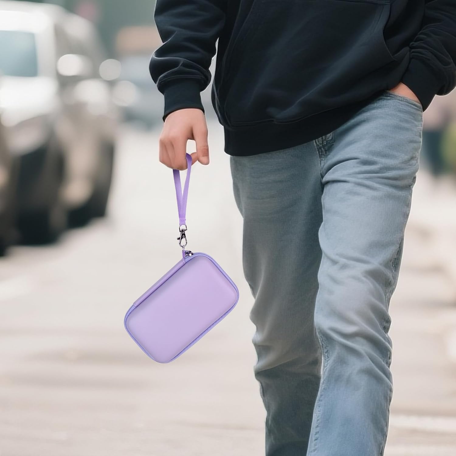 GWCASE Case Compatible with RG35XX H Retro Game Console, Handheld Emulator Gaming Player Storage Organizer for Anbernic for rg35xx h/for RG28XX Retroid Pocket Consoles, TF Card& Cable(Box Only) (Purple) - Image 7