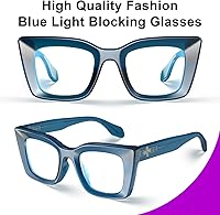 Vista 3 de VISOONE Cat Eye Blue Light Blocking Glasses TR90 Anti-glare Women Calida