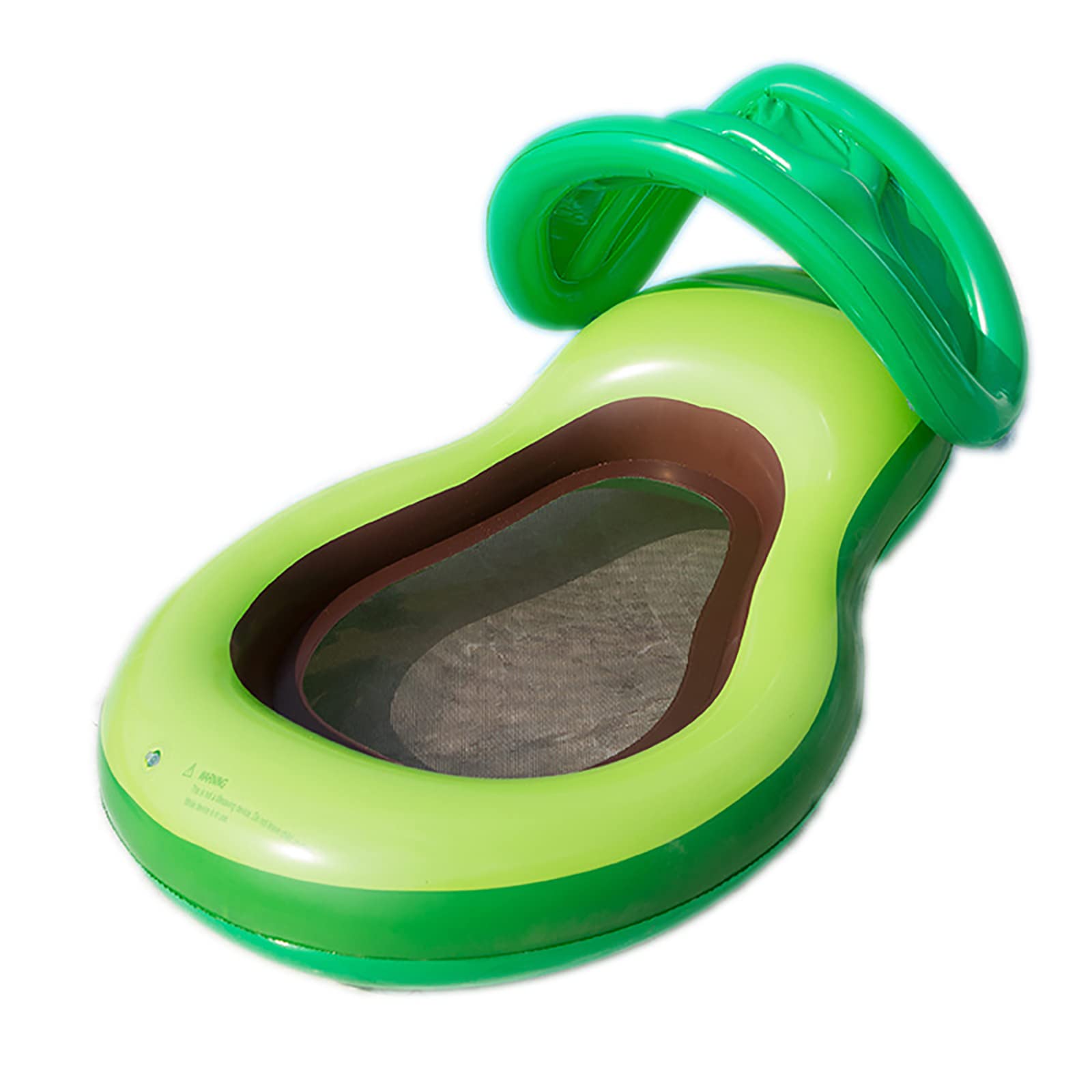 TAHUAON Flotador inflable de aguacate para piscina, flotador de piscina, con dosel, diversión de agua, grande, para verano, playa, natación, fiesta, juguetes flotantes, balsa de salón para niños y