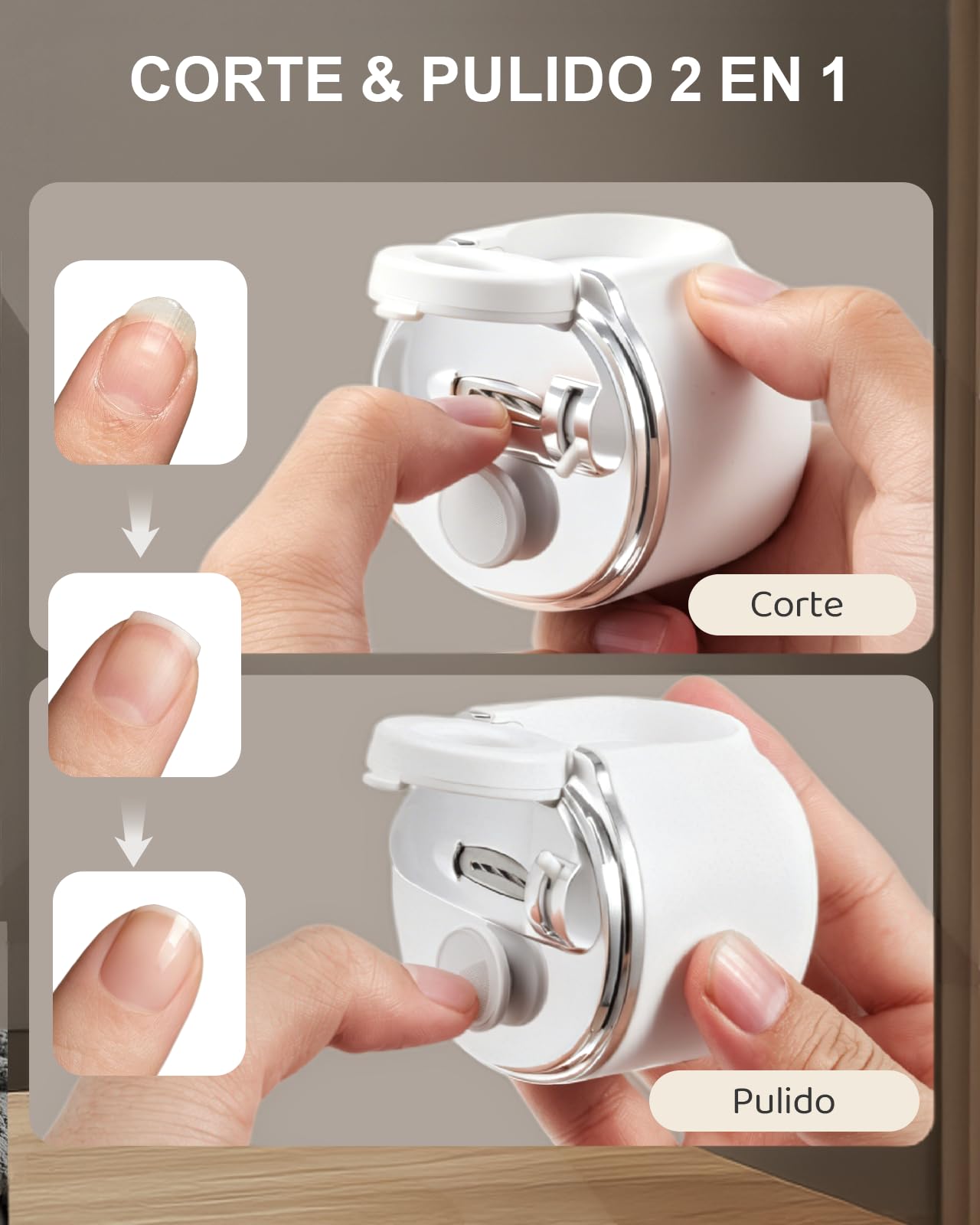 Lictin Cortauñas Electrico Set con Cortador Inclinado, Multi-in-1 Cortador de Uñas Electrico con Lupa, Luz LED y Depósito para Restos de Uñas para Bebés (0+ Meses), Ancianos y Adultos
